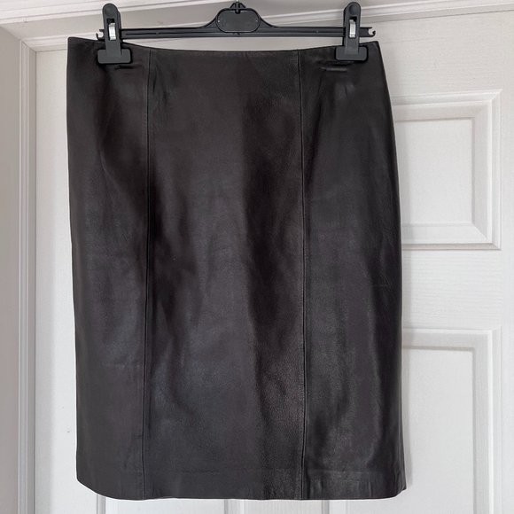 Talbots lamb leather pencil skirt - Picture 1 of 8